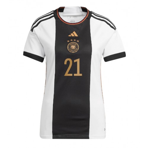Maillot de foot Allemagne Ilkay Gundogan #21 Domicile Femmes Monde 2022 Manches Courte